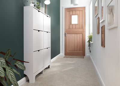 Narrow 6 Drawer Shoe Cabinet – White