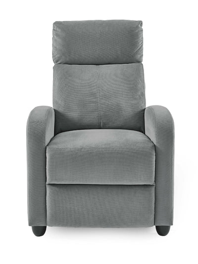 Vivo Grey Chenille Reclining Arm Chair – Julian Bowen, view 5