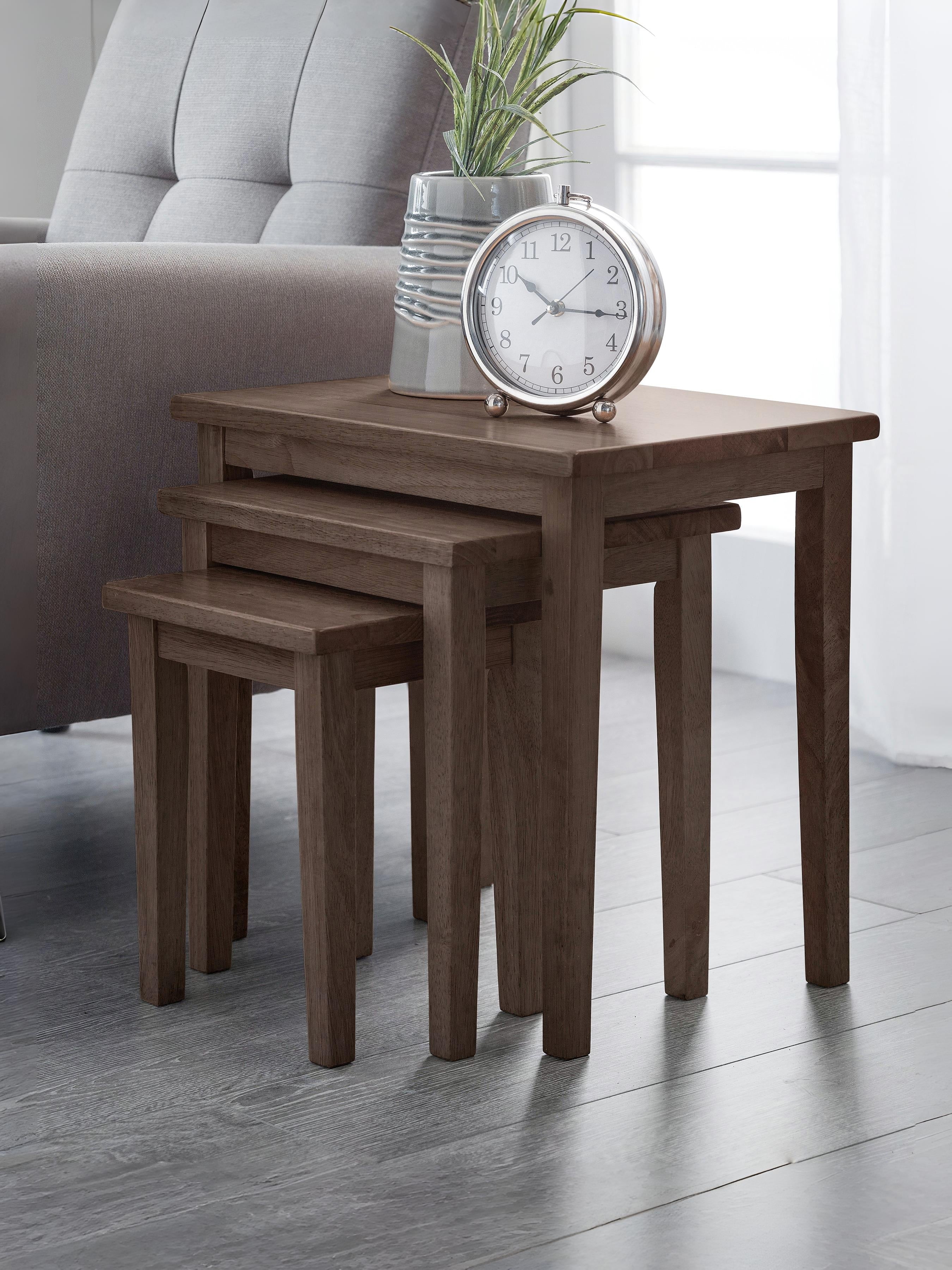 Cleo Walnut Nest of Tables – Julian Bowen, view 2