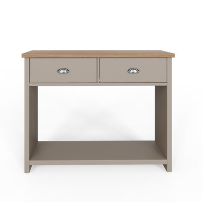 Lancaster Console Hall Table – Grey & Oak