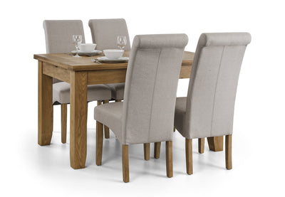 Rio Scrollback Fabric Chairs (Set Of 2) – Julian Bowen, view 3