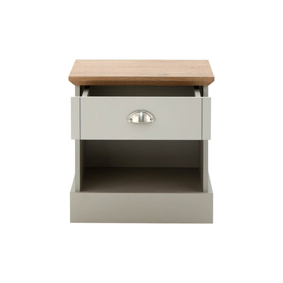 Kendal 1 Drawer Bedside Grey – GFW, view 8