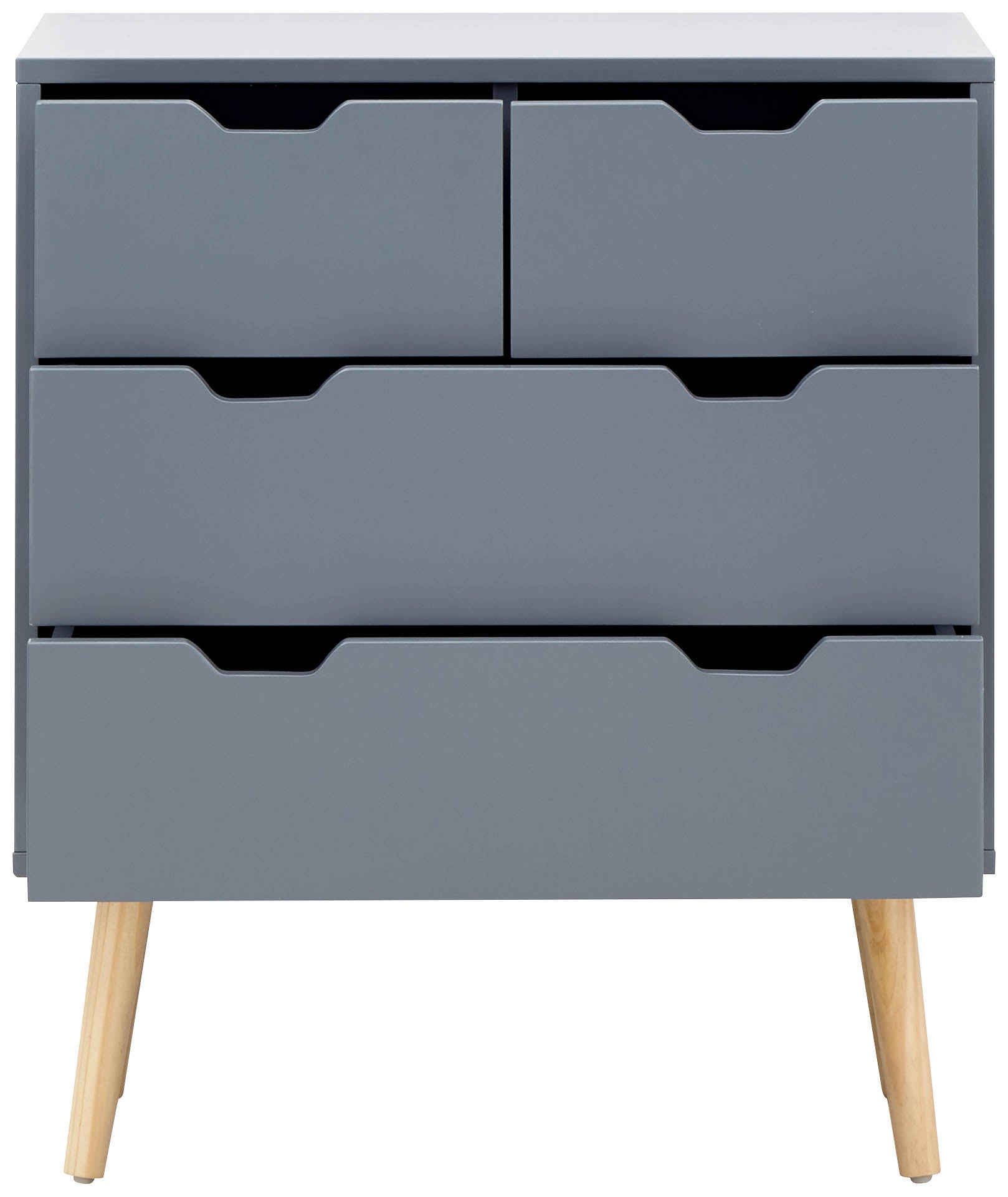 Nyborg 2+2 Drawer Chest – Dark Grey