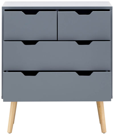 Nyborg 2+2 Drawer Chest – Dark Grey