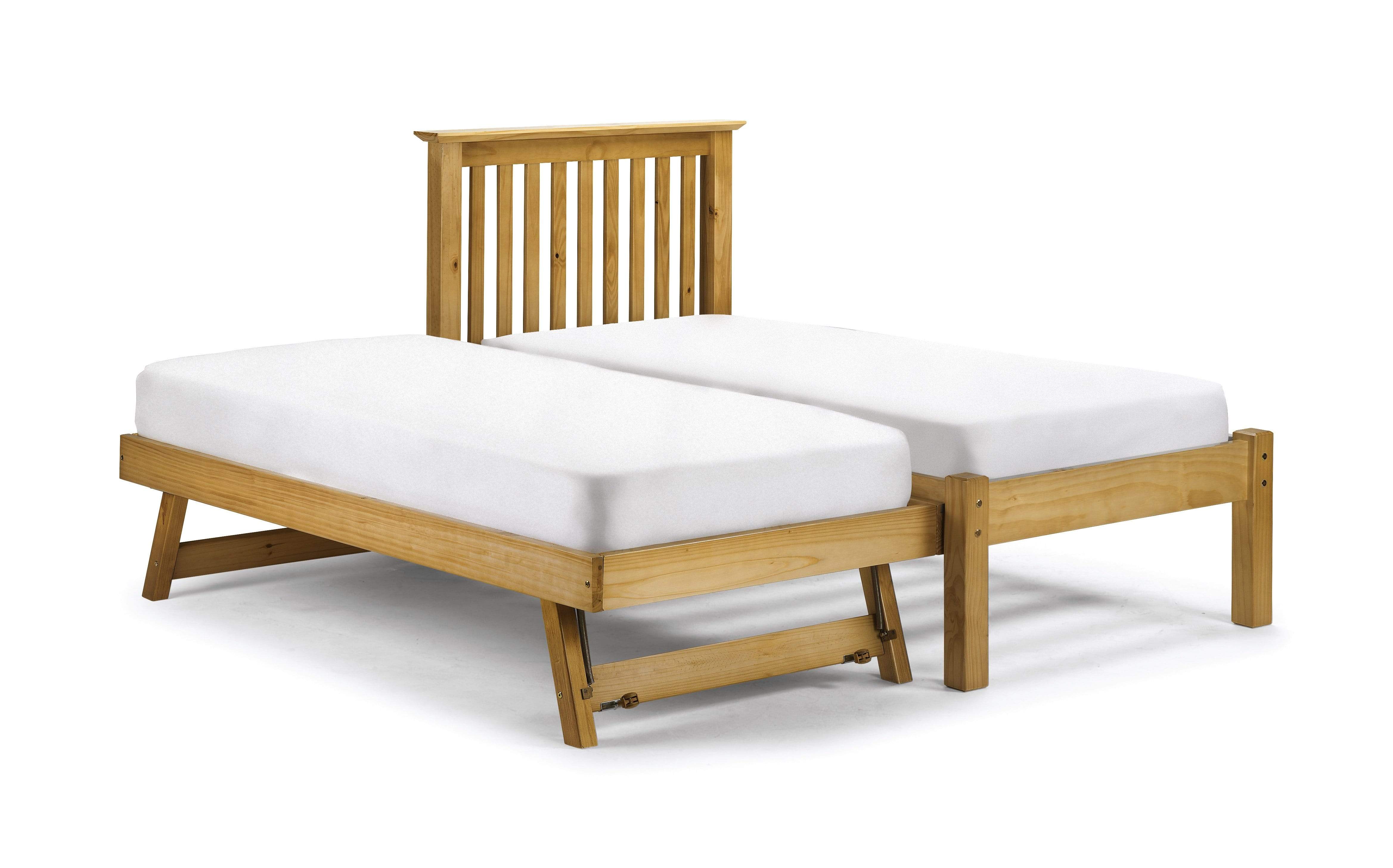 Julian Bowen Guest Bed Single 90cm 3ft Barcelona Hideaway Pine - Solid Pine - Pine Bed Kings