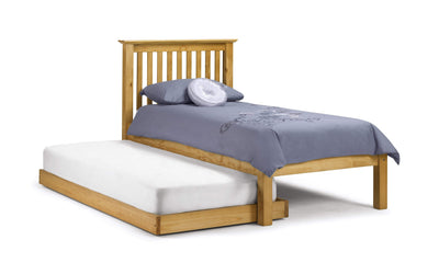 Julian Bowen Guest Bed Single 90cm 3ft Barcelona Hideaway Pine - Solid Pine - Pine Bed Kings