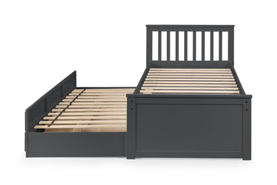 Maisie Bed With Underbed And Drawers - Anthracite – Julian Bowen, view 3