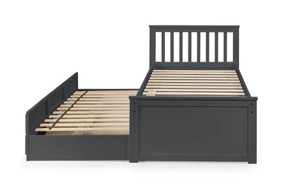 Maisie Bed With Underbed And Drawers - Anthracite – Julian Bowen, view 14