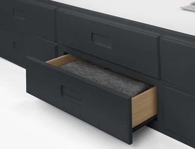 Maisie Bed With Underbed And Drawers - Anthracite – Julian Bowen, view 13