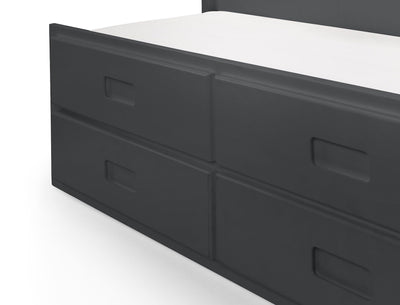 Maisie Bed With Underbed And Drawers - Anthracite – Julian Bowen, view 9