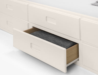 Maisie Bed With Underbed And Drawers - Surf White – Julian Bowen, view 8
