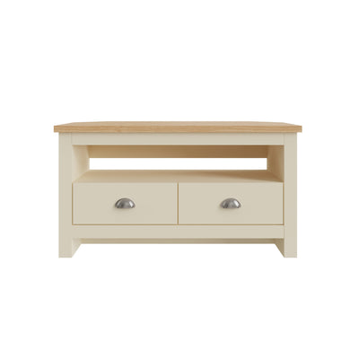Lancaster Corner TV Unit Cream – GFW, view 5