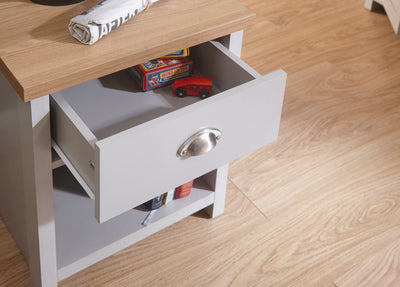 Lancaster Lamp Table Grey – GFW, view 9