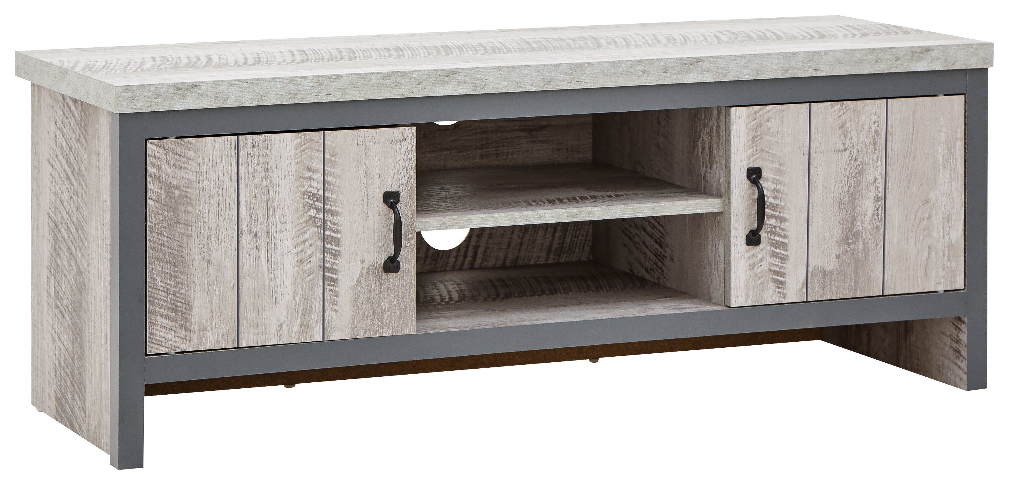 Boston 2 Door TV Unit Grey – GFW, view 11