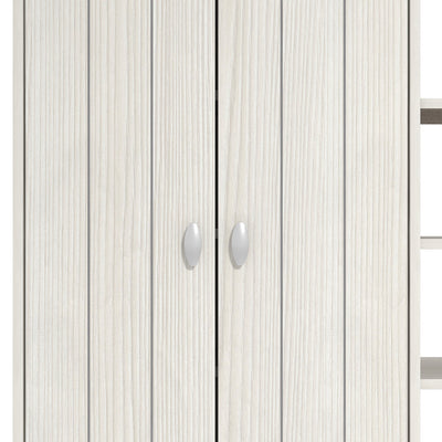 Bideford Tall Shoe Cabinet White – GFW, view 7
