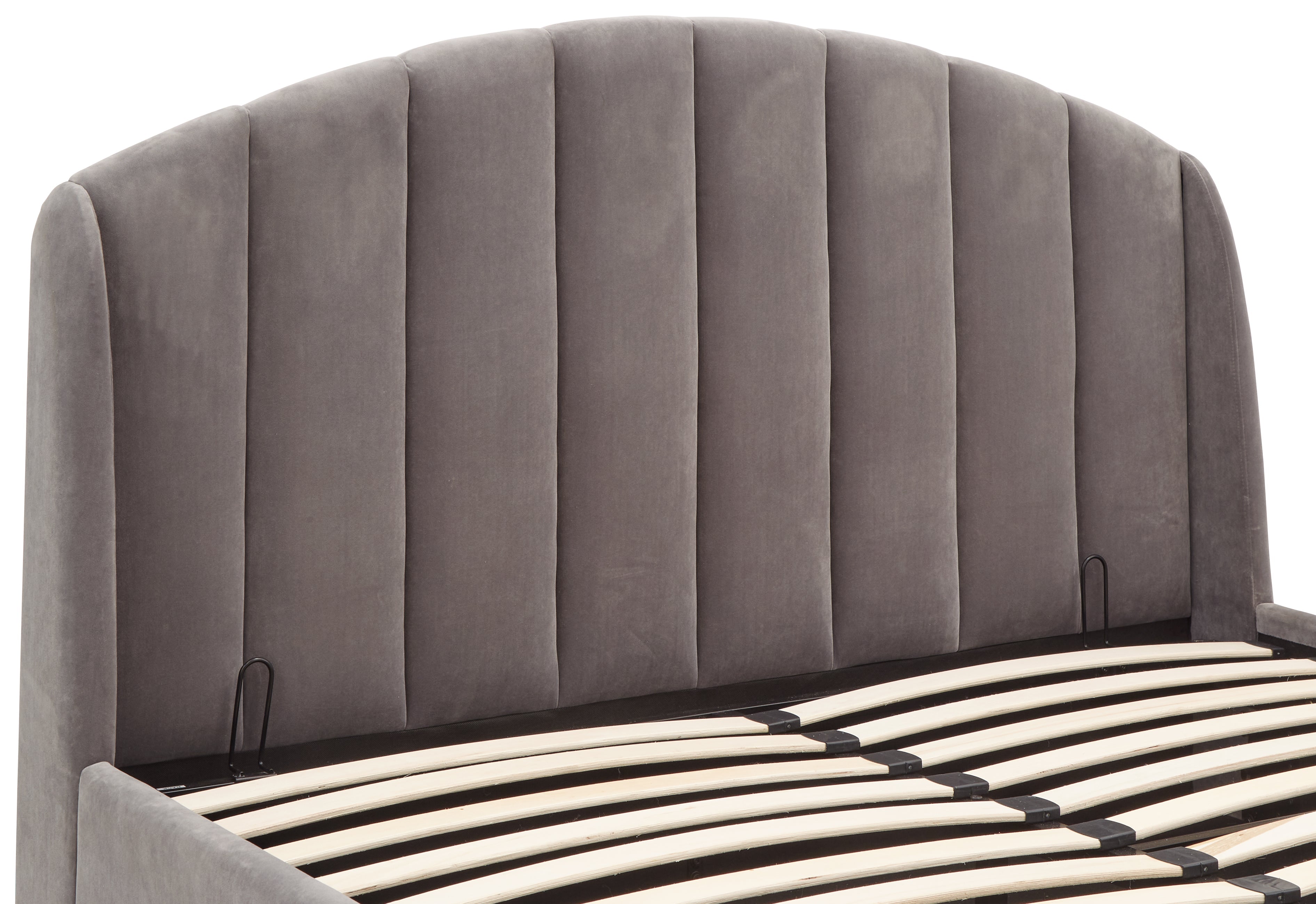 Pettine End Lift Ottoman Bed - Grey & Gold – GFW, view 15