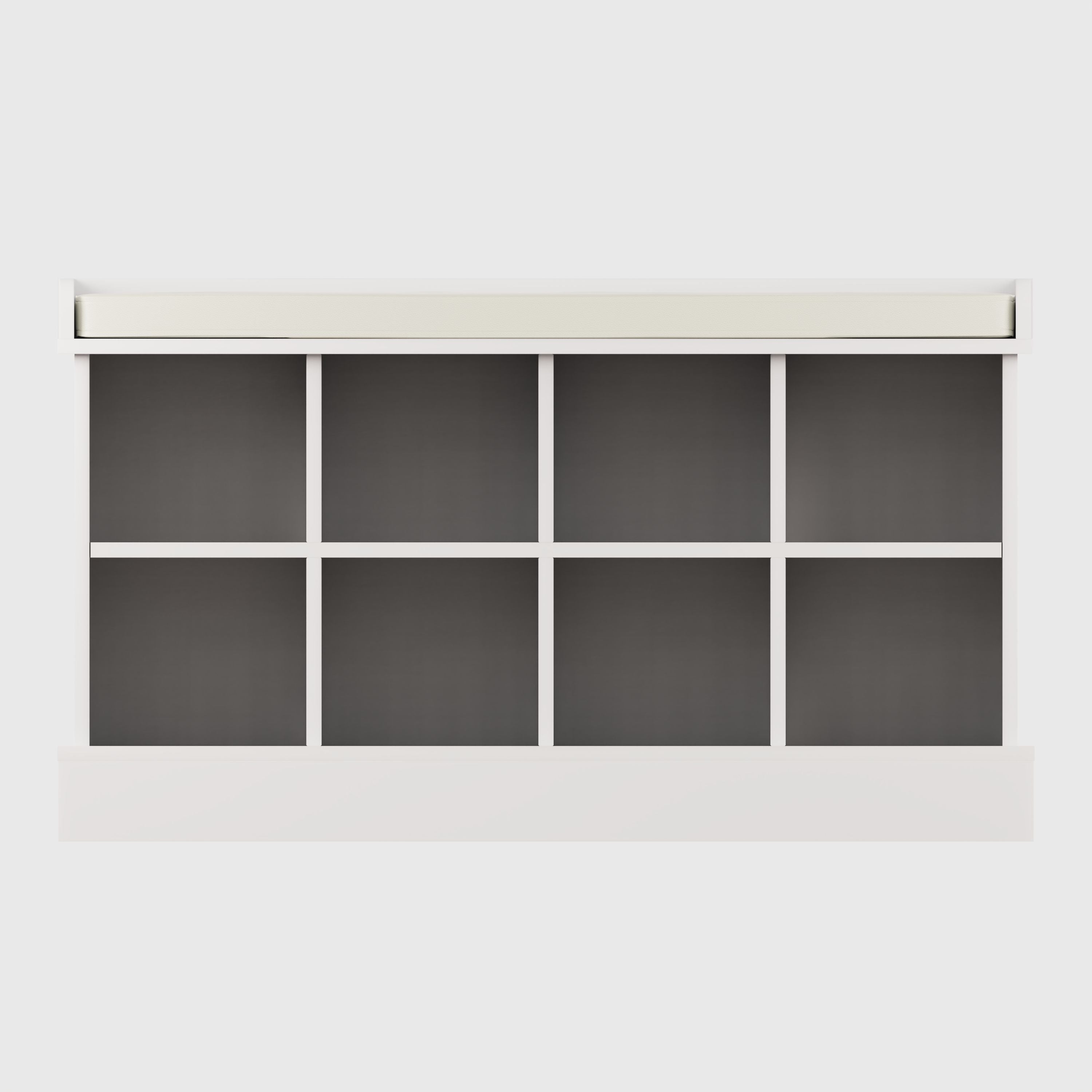 Kempton Shoe Bench White – GFW, view 3