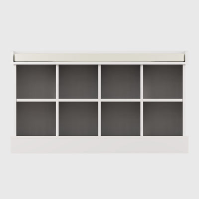 Kempton Shoe Bench White – GFW, view 3
