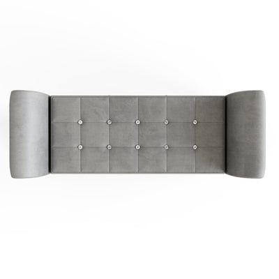 Verona Diamante Window Seat Grey Chenille – GFW, view 8