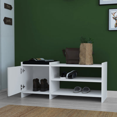 GFW Hallway Unit Munslow Hallway Storage Unit White Bed Kings