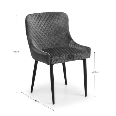 Como White High Gloss Table and 4 Grey Luxe Chairs