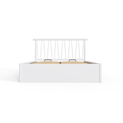 Fusum Spindle Ottoman Bed - White – GFW, view 11