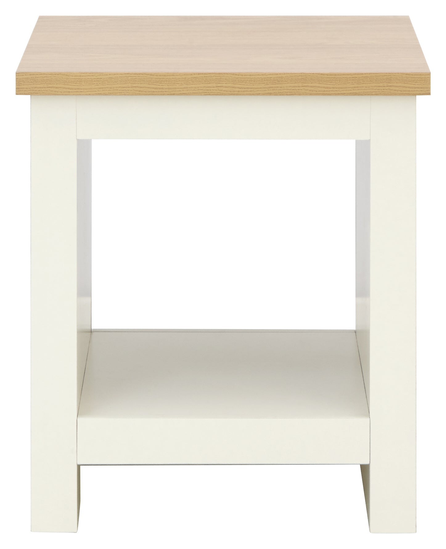 Lancaster Side Table With Shelf Cream – GFW