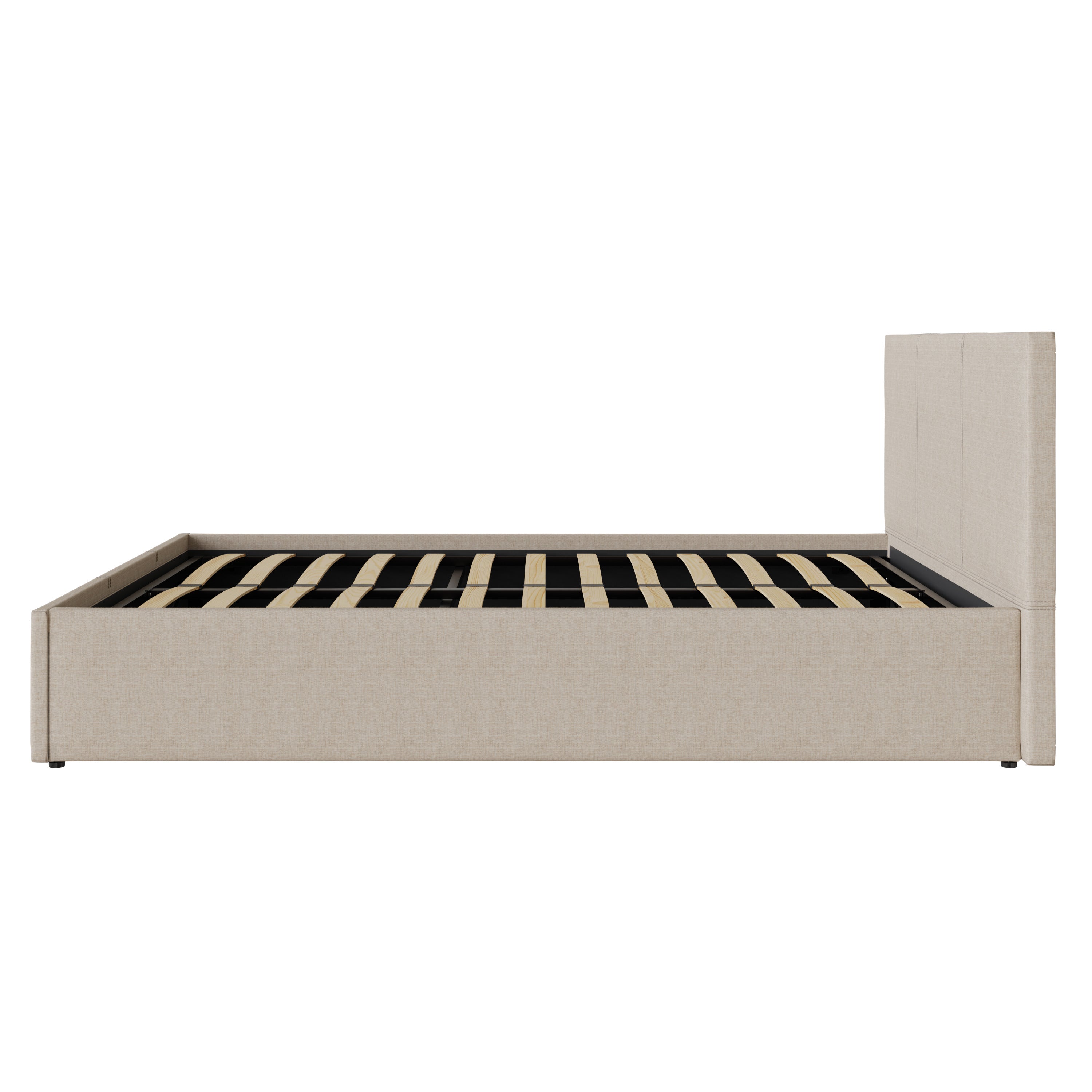 Side Lift Ottoman Bed Natural – GFW, view 6