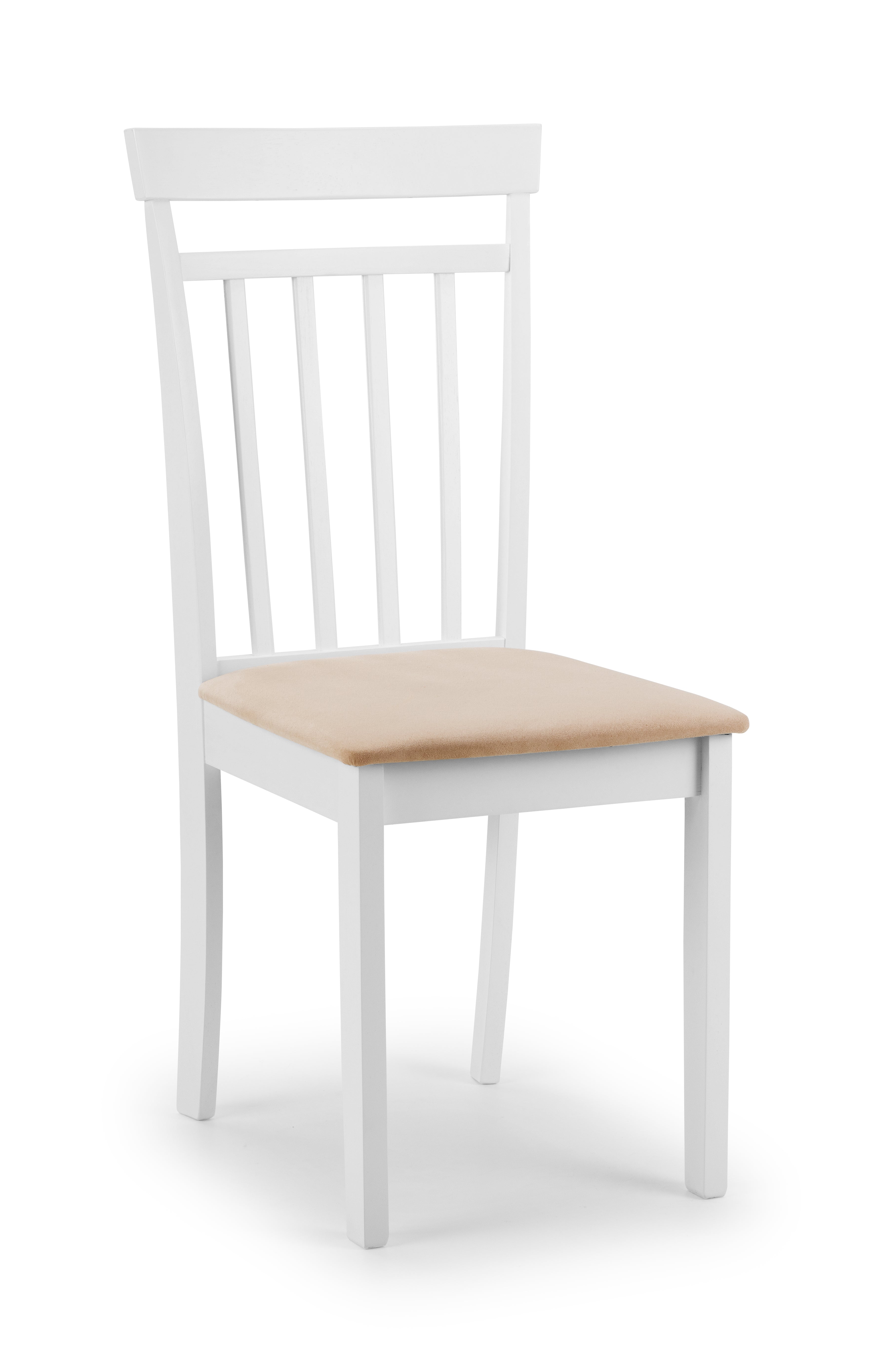 Coast White Dropleaf Table and 4 White Coast Chairs