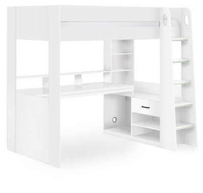 Blaze Gaming Highsleeper  Bed - All White – Julian Bowen