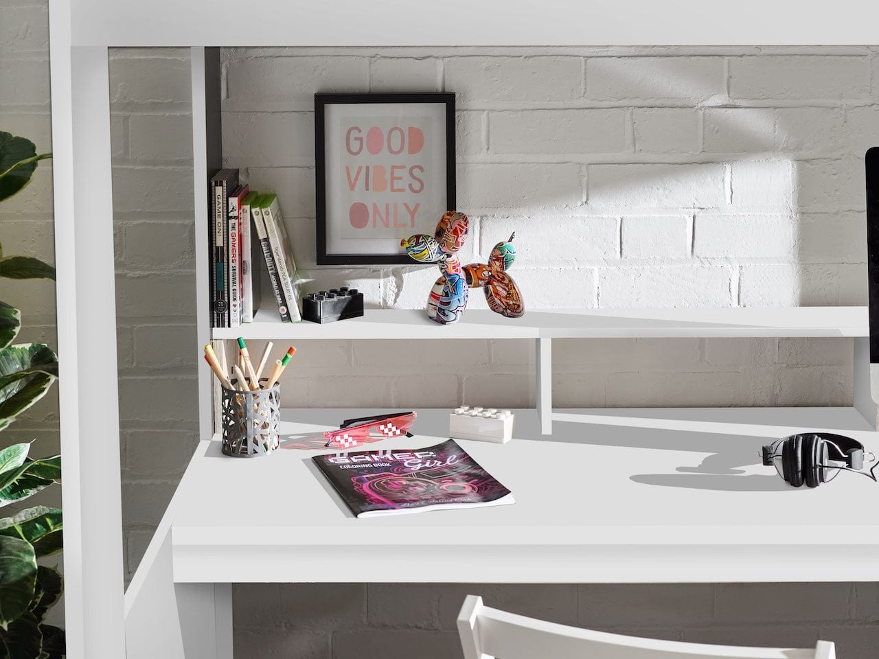 Blaze Gaming Highsleeper  Bed - All White – Julian Bowen, view 4