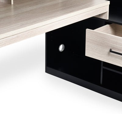 Blaze Gaming Highsleeper Bed - Black And Pale Wood – Julian Bowen, view 8