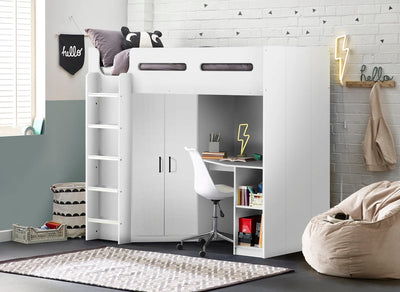 Hercules High Sleeper - All White – Julian Bowen, view 2
