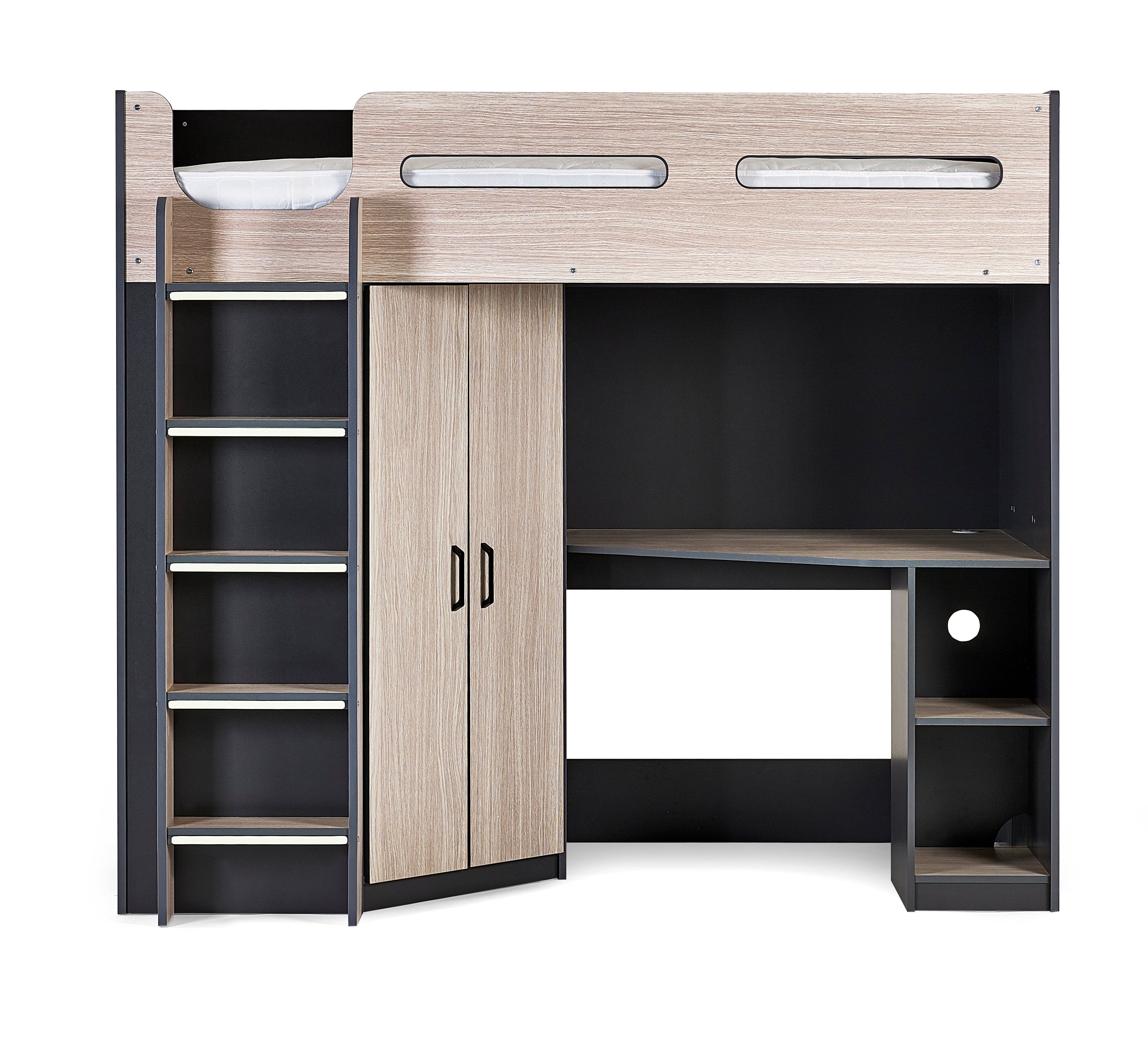 Hercules High Sleeper - Woodgrain & Anthracite – Julian Bowen, view 4