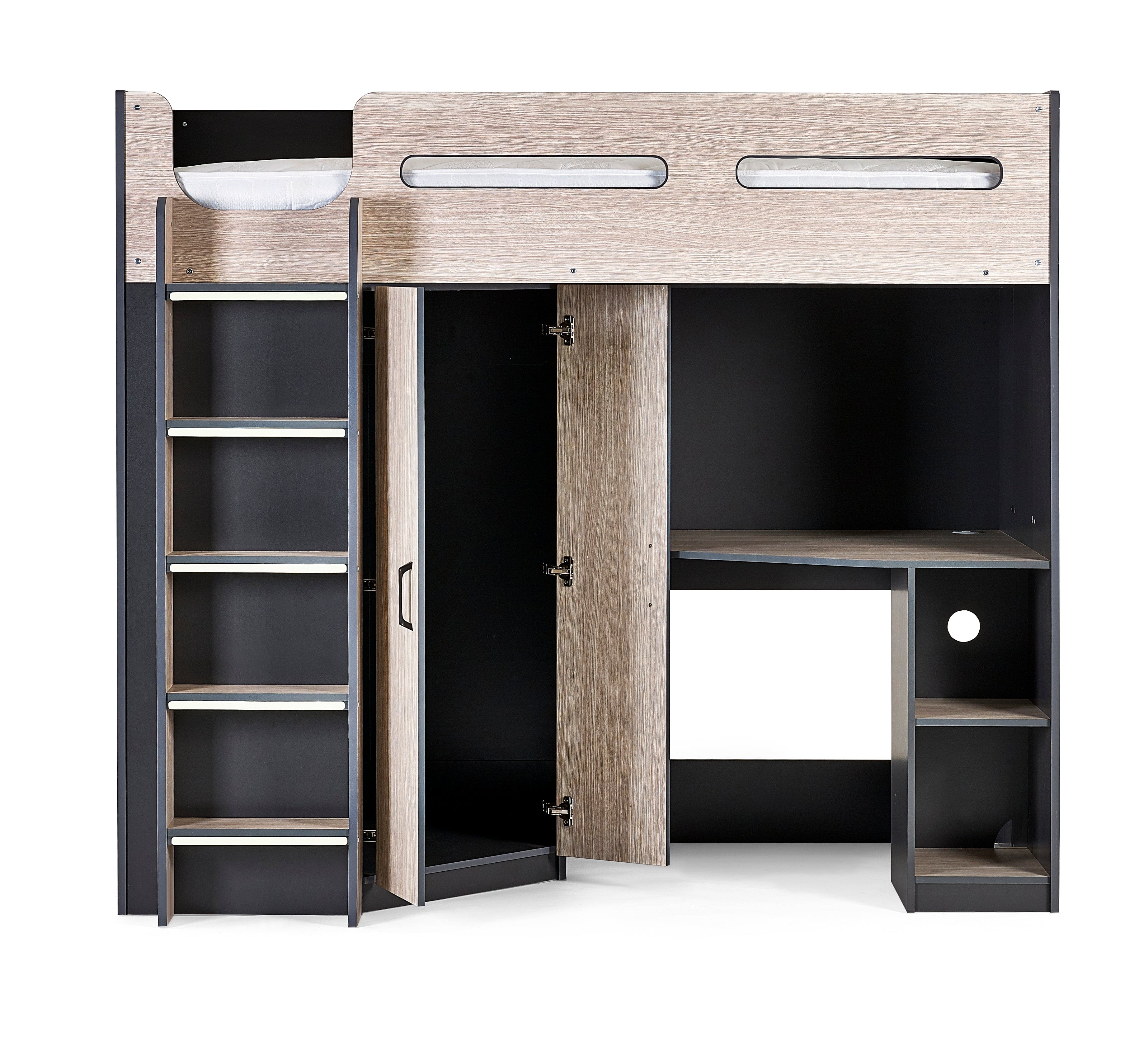 Hercules High Sleeper - Woodgrain & Anthracite – Julian Bowen, view 3