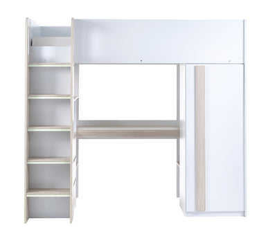 Ocean Highsleeper Pale Wood & White – Julian Bowen, view 3
