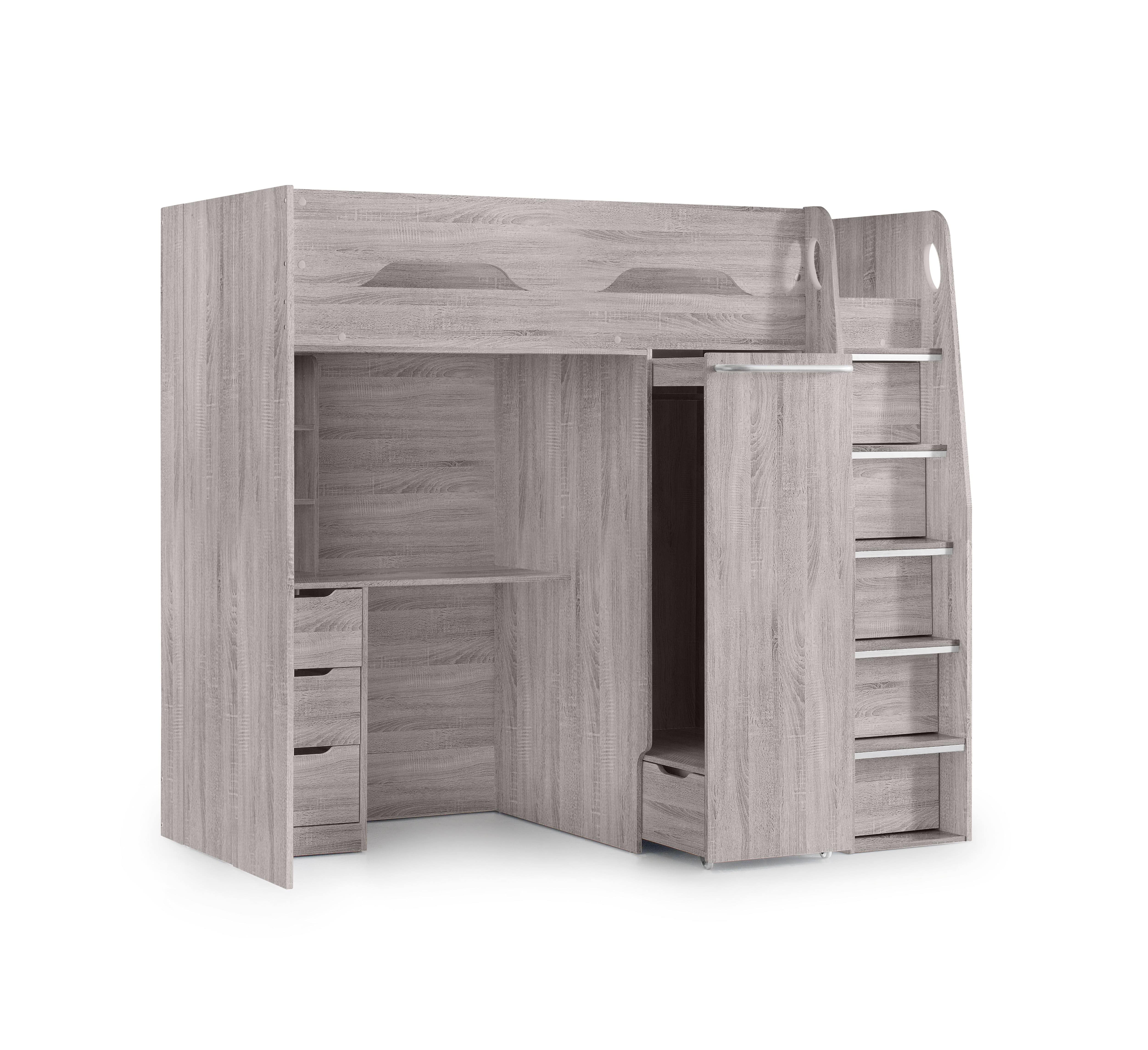 Pegasus Highsleeper Grey Oak – Julian Bowen, view 2