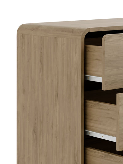 Ingrid 3 Drawer Chest Oak – Julian Bowen, view 7