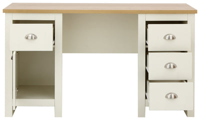 Lancaster Study Desk Cream – GFW, view 9