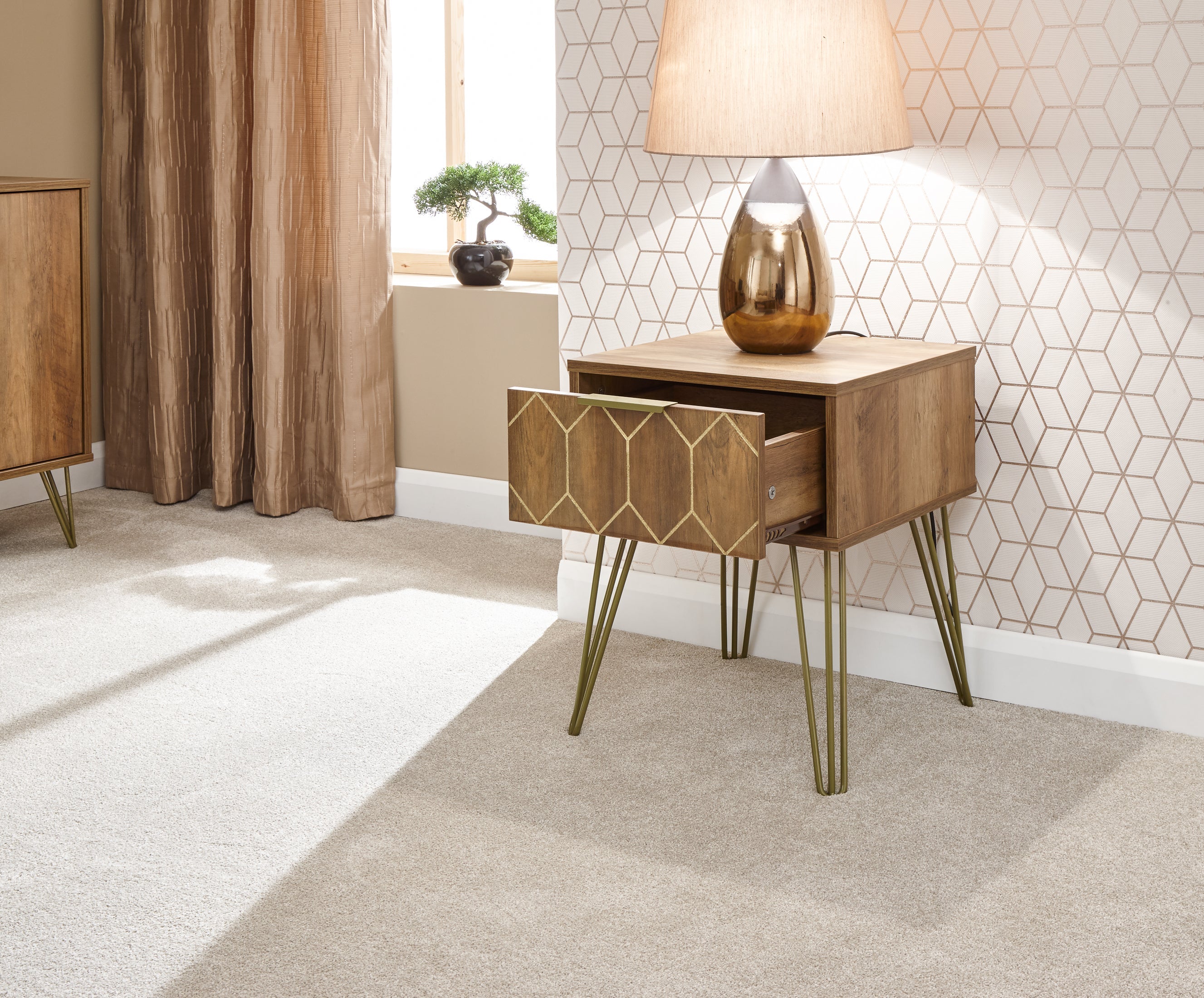 Orleans Lamp Table Mango – GFW, view 3