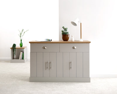 Kendal Large Sideboard – Grey & Oak
