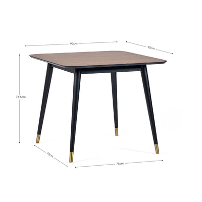 Findlay Square Table and 4 Grey Hadid Chairs