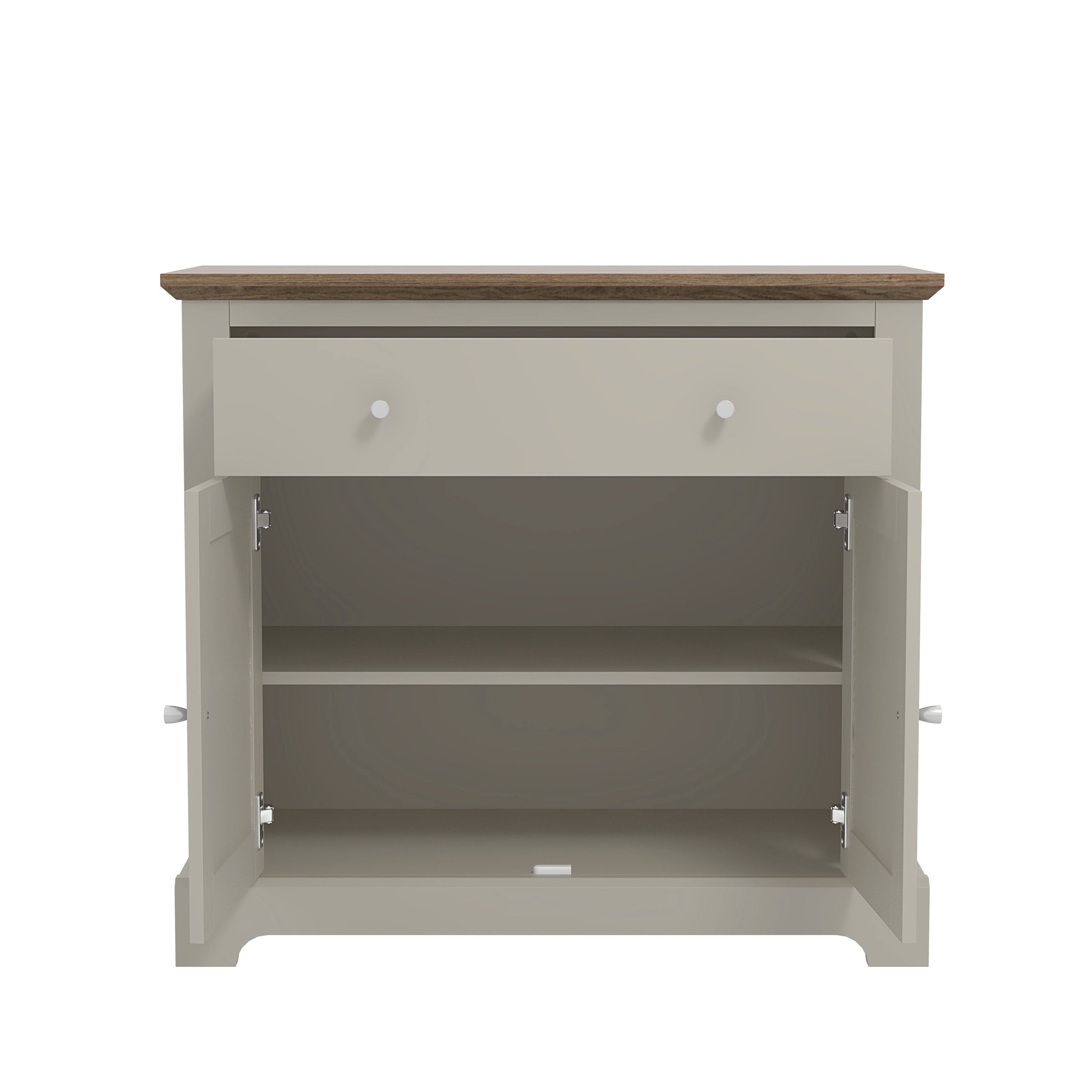 Salcombe Compact Sideboard Light Grey – GFW, view 3