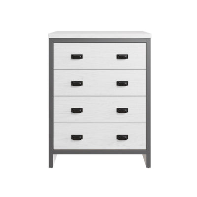 Boston 4 Drawer Chest White – GFW, view 6