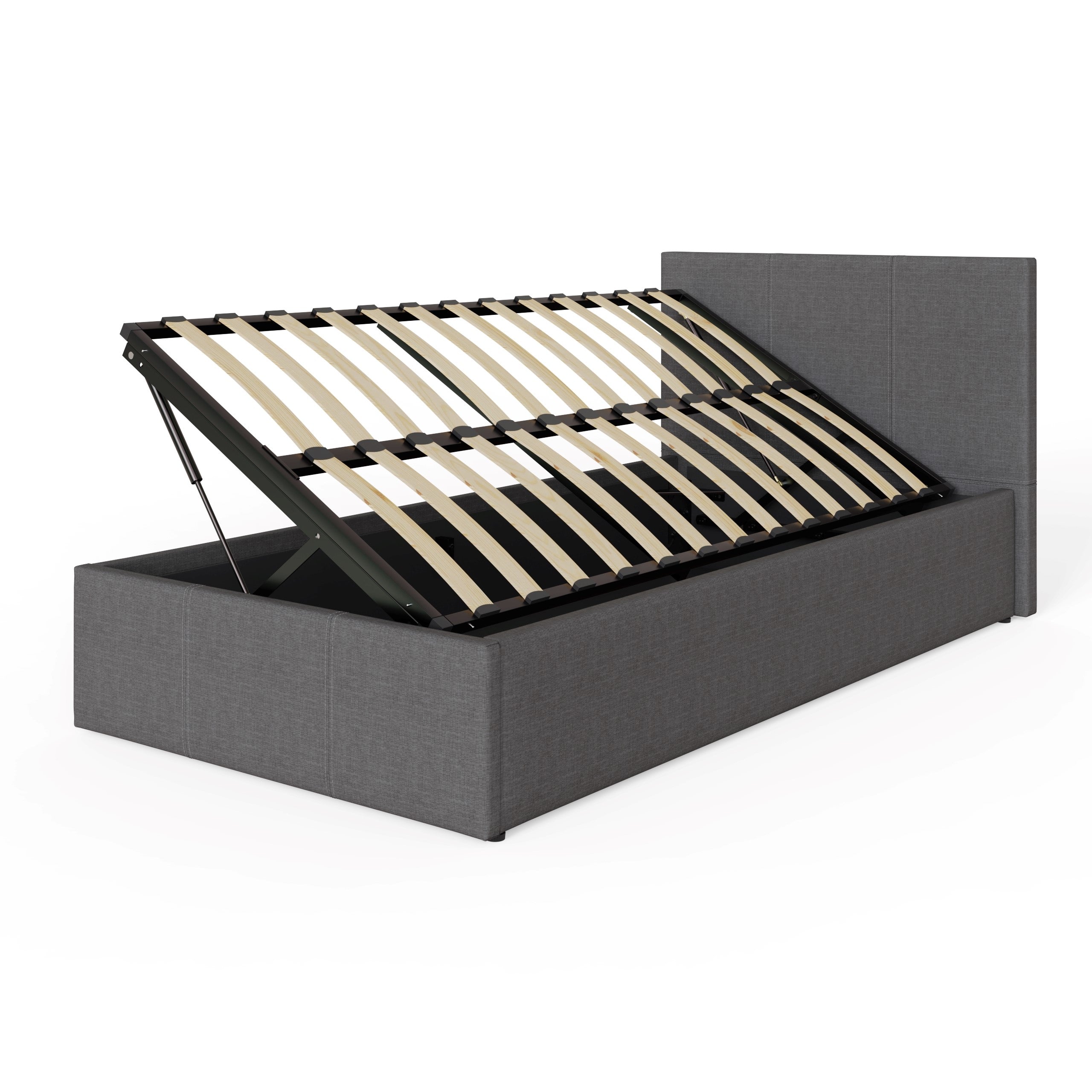 Side Lift Ottoman Bed Grey – GFW, view 13