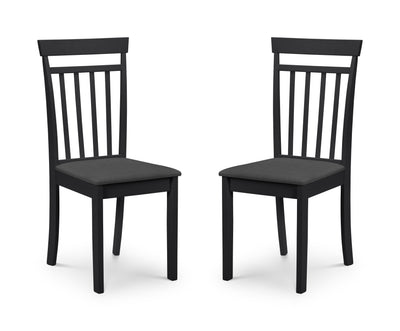 Coast Black Dining Chairs (Set of2) – Julian Bowen