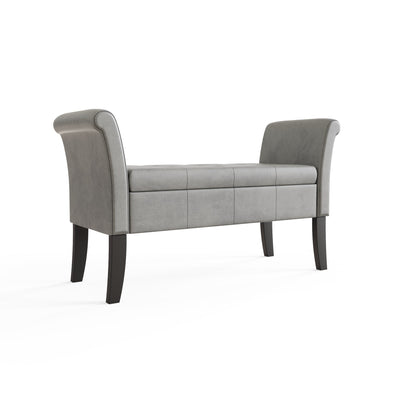 Balmoral Window Seat Grey Chenille – GFW