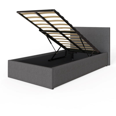 End Lift Ottoman Bed Grey – GFW, view 4