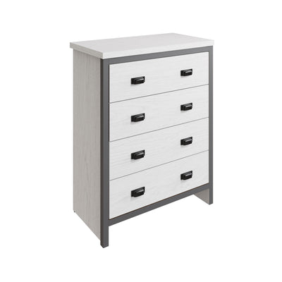 Boston 4 Drawer Chest White – GFW