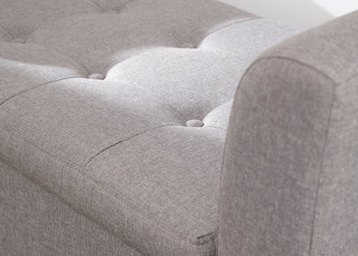 Verona Window Seat Grey Fabric – GFW, view 6
